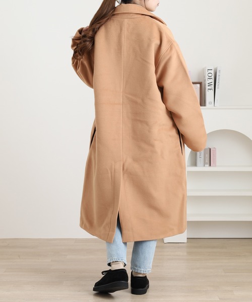 Eco melton long chester coat / エコメルトンロングチェスターコート