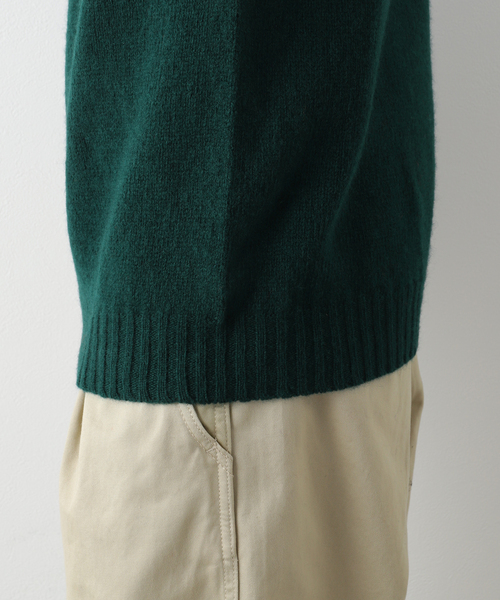 INVERALLAN（インバーアラン）の「【INVERALLAN / インバーアラン】シェットランドクルーネックニット（ニット/セーター・メンズ・ネイビー/イエロー/レッド/オレンジ/コバルトブルー・42/44/46）」の16枚目の写真