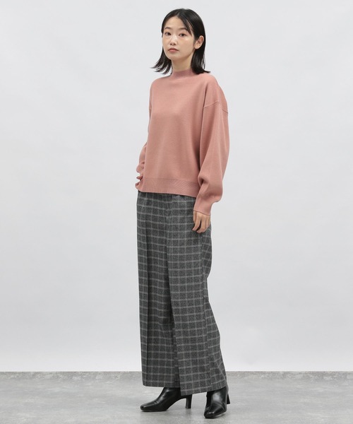 美品・希少カラー✨ビアズリー 洗える　ニットコート　パープル　ラクーンニット 美品・希少カラー✨ビアズリー 洗える ニットコート パープル ラクーン