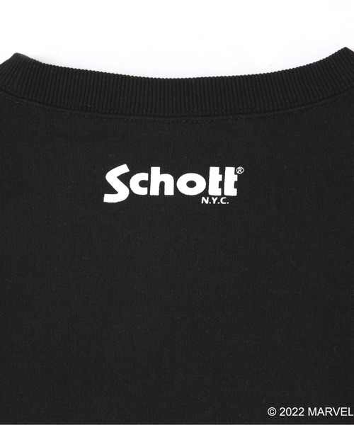 schott(ショット)の「Schott/ショット/MARVEL ALIGNMENT SWEATSHIRT/マーベル アライメント スウェットシャツ(スウェット・メンズ・ブラック/ホワイト・XL/L/M/2XL)」の11枚目の写真