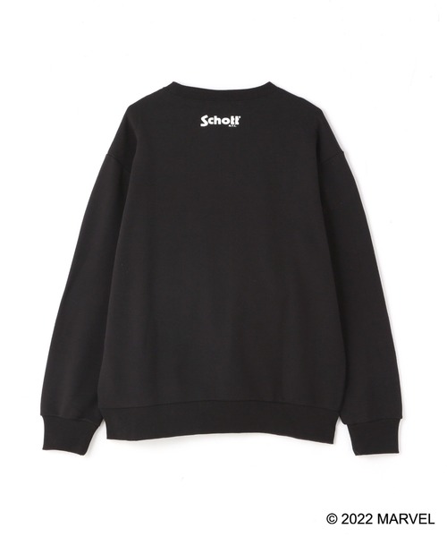 schott(ショット)の「Schott/ショット/MARVEL ALIGNMENT SWEATSHIRT/マーベル アライメント スウェットシャツ(スウェット・メンズ・ブラック/ホワイト・XL/L/M/2XL)」の6枚目の写真