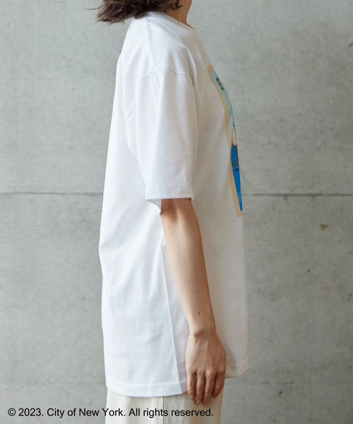 PAR ICI（パーリッシィ）の「NYC City Posters プリントTシャツ（Tシャツ/カットソー・レディース・ホワイト/カーキ・M/L）」の22枚目の写真