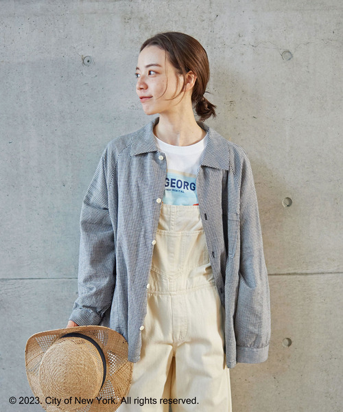 PAR ICI（パーリッシィ）の「NYC City Posters プリントTシャツ（Tシャツ/カットソー・レディース・ホワイト/カーキ・M/L）」の17枚目の写真