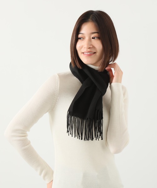ALWAYS GOOD TIME(オルウェイズグッドタイム)の「カシミアタッチ 日本製アクリルマフラー(マフラー・レディース・F/A/チャコールグレー/C/ホワイト/ベージュ/B/G/H/E/ワインレッド/ネイビー/I/D/グレー/ブラック・FREE)」の18枚目の写真