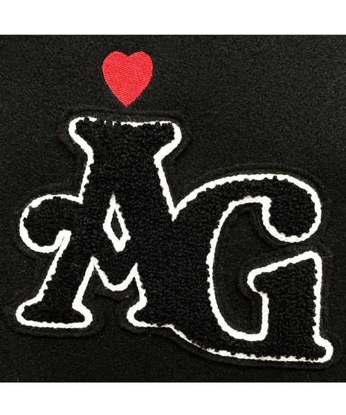 ANDGEEBEE(アンジービー)の「UNISEX ビッグスタジャン(スタジャン・レディース・ブラック×ブラック/ホワイト×ブラック・X-LARGE)」の18枚目の写真