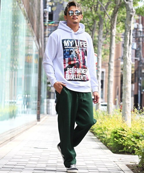 LUXSTYLE(ラグスタイル)の「テックウールパンツ(その他パンツ・メンズ・グリーン/グレイッシュベージュ/ブラック/アイボリー・M/L/XL)」の8枚目の写真
