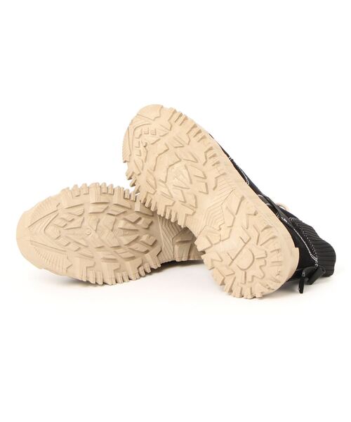 aimoha（アイモハ）の「ハイソール厚底レースアップハイカットスニーカー（スニーカー・メンズ・ブラック/ベージュ・25.5cm/26.5cm/24.5cm/25.0cm/26.0cm）」の3枚目の写真