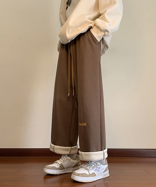 aimoha（アイモハ）の「暖か☆ワッフル生地！ストレートレッグパンツ(３カラー)（その他パンツ・メンズ・グレー/ベージュ/ブラック・MEDIUM/X-LARGE/LARGE/XX-LARGE）」の9枚目の写真