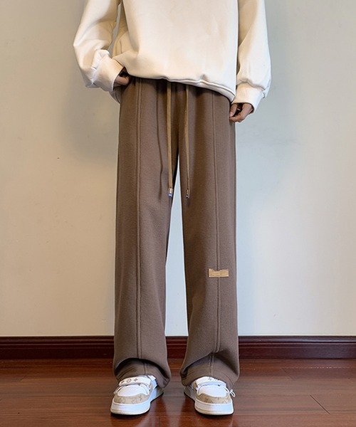 aimoha（アイモハ）の「暖か☆ワッフル生地！ストレートレッグパンツ(３カラー)（その他パンツ・メンズ・グレー/ベージュ/ブラック・MEDIUM/X-LARGE/LARGE/XX-LARGE）」の5枚目の写真