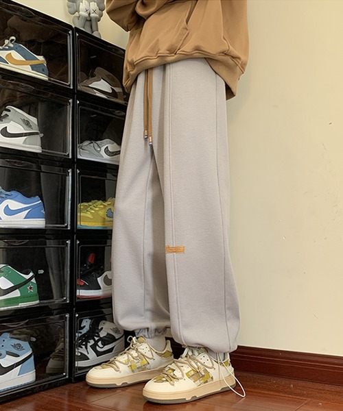 aimoha（アイモハ）の「暖か☆ワッフル生地！ストレートレッグパンツ(３カラー)（その他パンツ・メンズ・グレー/ベージュ/ブラック・MEDIUM/X-LARGE/LARGE/XX-LARGE）」の13枚目の写真