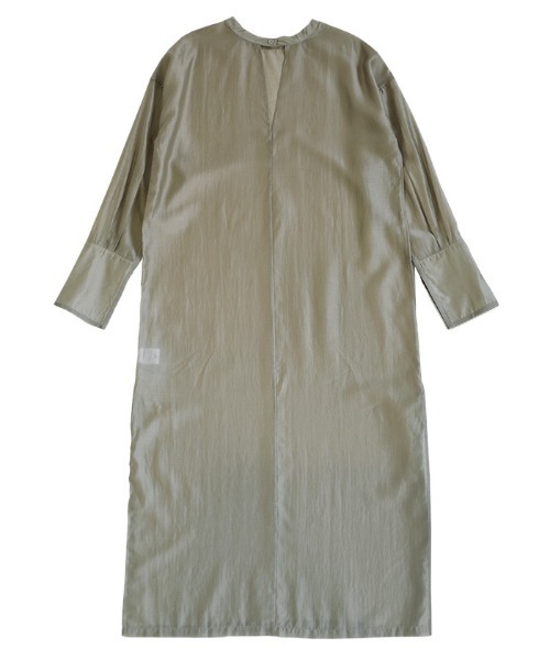 select MOCA(セレクトモカ)の「2WAYオープンスリーブシアーシャツワンピース(シャツワンピース・レディース・カーキ/ブラック/オフホワイト・FREE)」の4枚目の写真