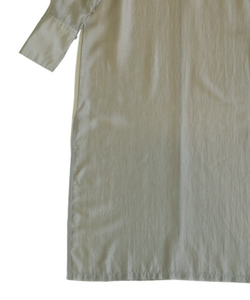 select MOCA(セレクトモカ)の「2WAYオープンスリーブシアーシャツワンピース(シャツワンピース・レディース・カーキ/ブラック/オフホワイト・FREE)」の6枚目の写真
