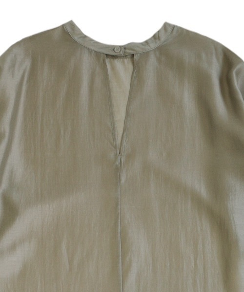 select MOCA(セレクトモカ)の「2WAYオープンスリーブシアーシャツワンピース(シャツワンピース・レディース・カーキ/ブラック/オフホワイト・FREE)」の7枚目の写真