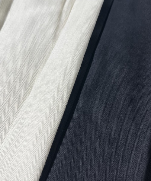 VANNIE U（ヴァニーユー）の「ヘリンボーンスリットパンツ【Sサイズ展開有】（その他パンツ・レディース・ブラック/アイボリー・FREE/S）」の10枚目の写真