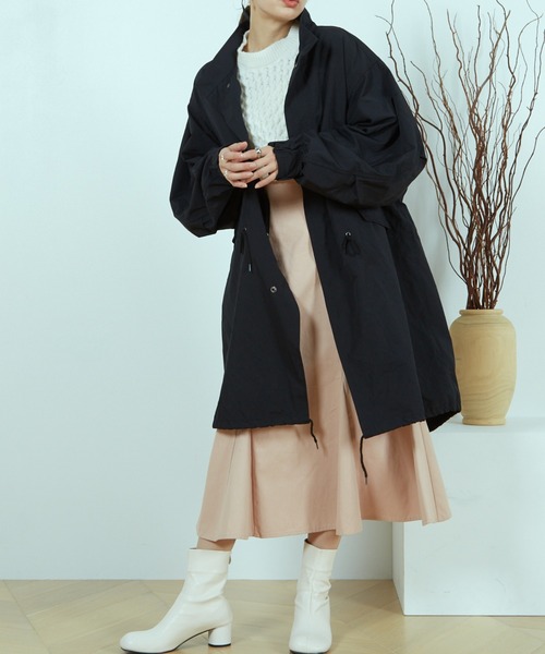 paravion（パラビオン）の「フィッシュテールモッズコート＆フェイクファーベストセット（モッズコート・レディース・カーキブラウン/ダークブラウン・FREE）」の15枚目の写真