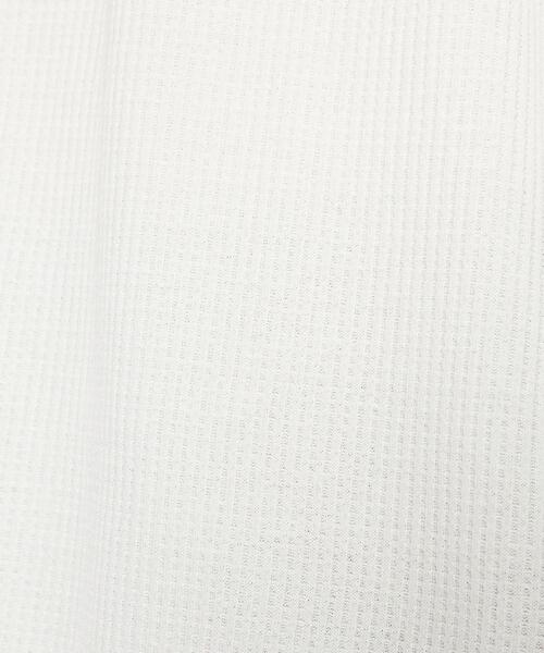 green label relaxing（グリーンレーベルリラクシング）の「ドライワッフル クルーネック ロングスリーブ カットソー -吸水速乾-（Tシャツ/カットソー・メンズ・ライトブルー/ホワイト/ライトグレー/モカ・M/XS/S/L/XL/XXL）」の9枚目の写真