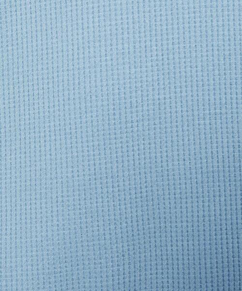 green label relaxing（グリーンレーベルリラクシング）の「ドライワッフル クルーネック ロングスリーブ カットソー -吸水速乾-（Tシャツ/カットソー・メンズ・ライトブルー/ホワイト/ライトグレー/モカ・M/XS/S/L/XL/XXL）」の20枚目の写真