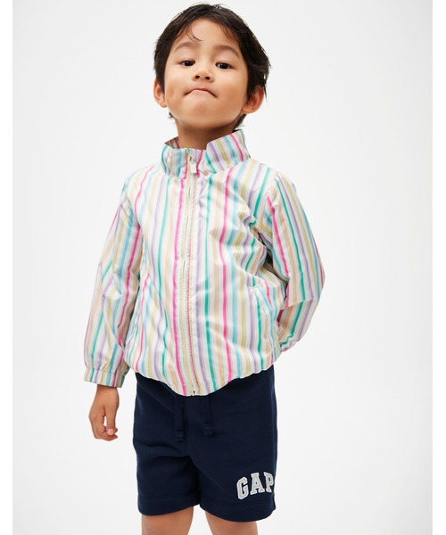 GAP(ギャップ)の「ウィンドブレーカー ジャケット (キッズ)(ナイロンジャケット・キッズ・ネイビー/ピンク/パープル/マルチ・XL/S/M/L/XXL)」の1枚目の写真