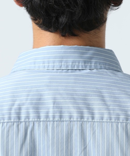 BAYFLOW（ベイフロー）の「SOLOTEXストライプシャツ（シャツ/ブラウス・メンズ・チャコール/ネイビー/サックスブルー・MEDIUM/LARGE）」の16枚目の写真