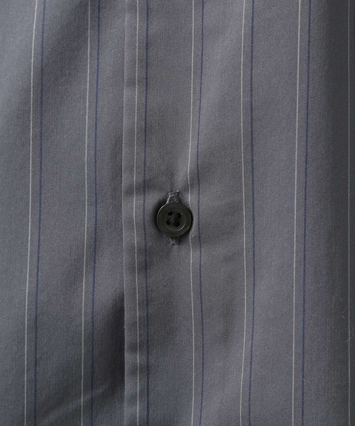 BAYFLOW（ベイフロー）の「SOLOTEXストライプシャツ（シャツ/ブラウス・メンズ・チャコール/ネイビー/サックスブルー・MEDIUM/LARGE）」の18枚目の写真