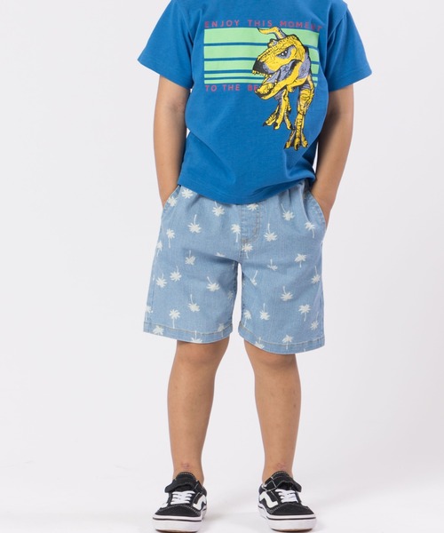 DILASH（ディラッシュ）の「ストレッチデニム パンツ(4.5分丈)（デニムパンツ・キッズ・サックスブルー/ネイビー/ブルー・90/100/140/120/110/130/80）」の2枚目の写真