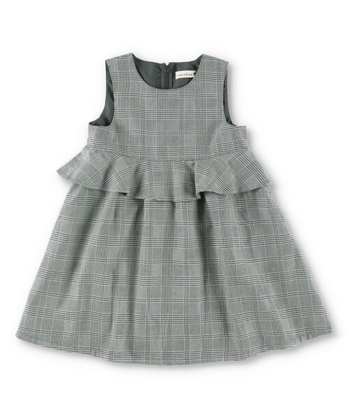 BRANSHES（ブランシェス）の「【プチキメ服】ジャンパースカート（ジャンパースカート・キッズ・グレー/ピンクベージュ・130/110/120/100/90）」の21枚目の写真