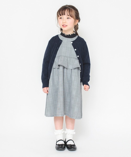 BRANSHES（ブランシェス）の「【プチキメ服】ジャンパースカート（ジャンパースカート・キッズ・グレー/ピンクベージュ・130/110/120/100/90）」の11枚目の写真