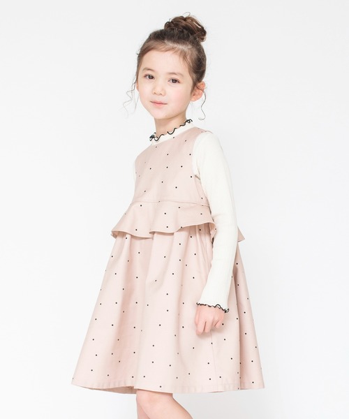 BRANSHES（ブランシェス）の「【プチキメ服】ジャンパースカート（ジャンパースカート・キッズ・グレー/ピンクベージュ・130/110/120/100/90）」の19枚目の写真