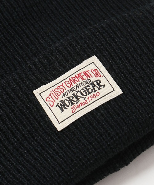 STUSSY(ステューシー)の「STUSSY/ステューシー Workgear Waffle Cuff Beanie ビーニー(ニットキャップ/ビーニー・メンズ・イエロー/ブラック・ONE SIZE)」の5枚目の写真