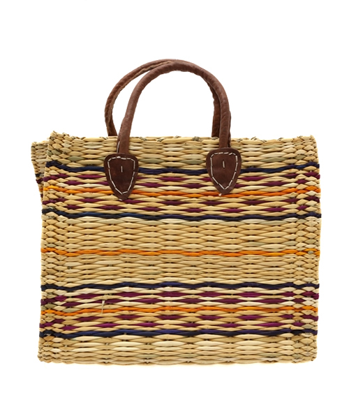 Kastane（カスタネ）の「【Kastane】スクエアバスケット（かごバッグ・レディース・ライトベージュ/ベージュ系その他・FREE）」の6枚目の写真