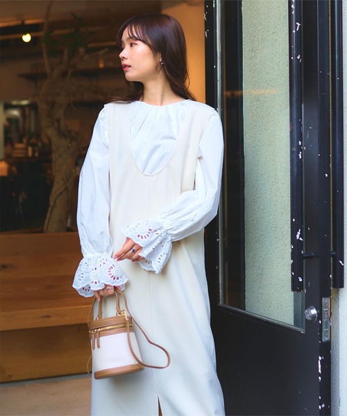 titivate(ティティベイト)の「バイカラーキャンバスバッグ(ショルダーバッグ・レディース・ブラウン/ブラック・FREE)」の12枚目の写真