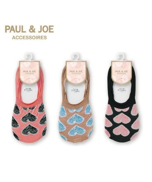 PAUL&JOE(ポールアンドジョー)の「スウィートハート柄フットカバー/PAUL & JOE ACCESSOIRES(ソックス/靴下・レディース・ピンク/ブラック/ベージュ・FREE)」の11枚目の写真