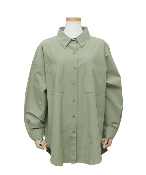 reca（レカ）の「コットンミリタリーシャツ（シャツ/ブラウス・レディース・オフホワイト/カーキ/ブルー・FREE）」の15枚目の写真