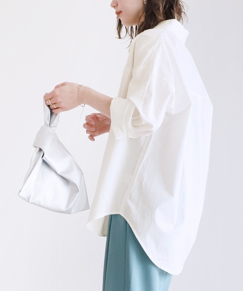 reca（レカ）の「コットンミリタリーシャツ（シャツ/ブラウス・レディース・オフホワイト/カーキ/ブルー・FREE）」の7枚目の写真