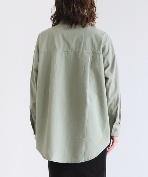 reca（レカ）の「コットンミリタリーシャツ（シャツ/ブラウス・レディース・オフホワイト/カーキ/ブルー・FREE）」の19枚目の写真