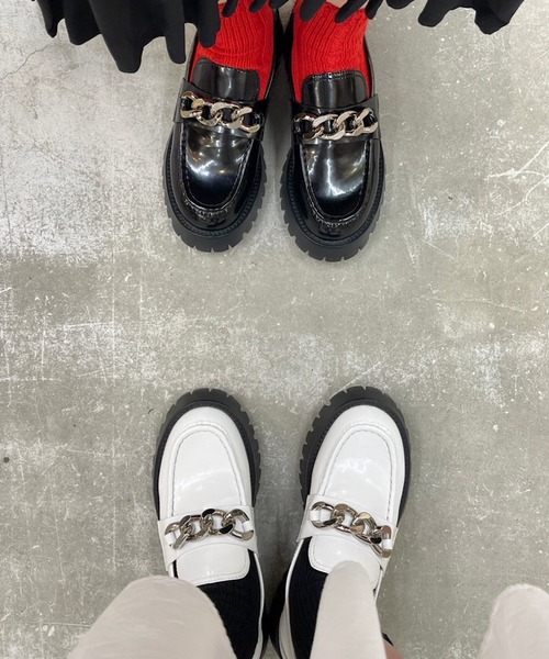 Jeffrey Campbell(ジェフリーキャンベル)の「ソックス(ソックス/靴下・レディース・ブラック/レッド/ホワイト・M)」の9枚目の写真