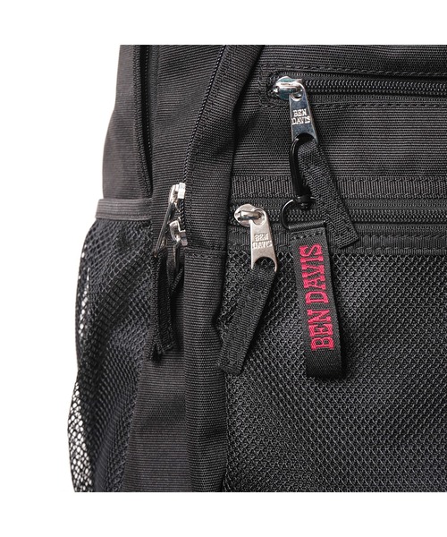 BEN DAVIS(ベンデイビス)の「【BEN DAVIS】MESH XL PACK CL-Ⅱ 32L(バックパック/リュック・メンズ・ブラック×グリーン/ブラック×ホワイト/ブラック×レッド・FREE)」の8枚目の写真
