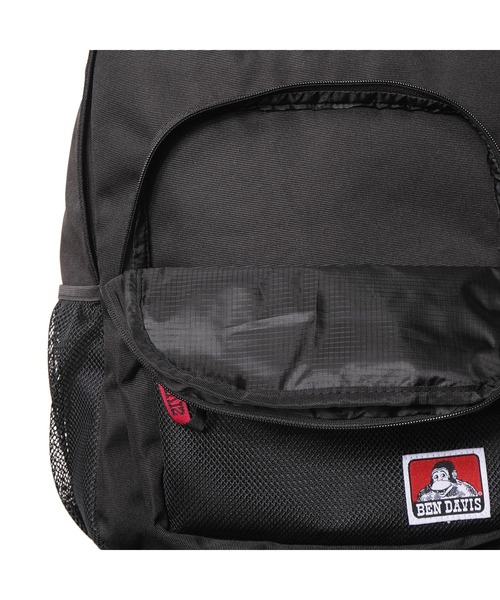 BEN DAVIS(ベンデイビス)の「【BEN DAVIS】MESH XL PACK CL-Ⅱ 32L(バックパック/リュック・メンズ・ブラック×グリーン/ブラック×ホワイト/ブラック×レッド・FREE)」の11枚目の写真