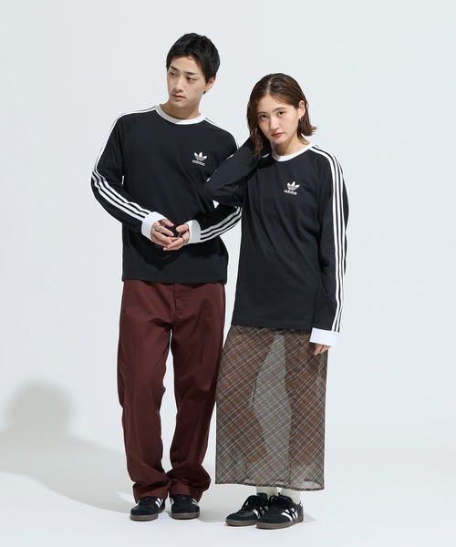 アディダス　オリジナルス　アディカラー　長袖　Tシャツ　ブラック　黒　Мサイズ アディダス オリジナルス アディカラー 長袖 Tシャツ ブラック
