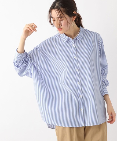 LEPSIM（レプシィム）の「サラキレポンチョ長袖シャツ　163572（シャツ/ブラウス・レディース・ブルー系その他/オレンジ/グレー系その他/ブルー/ホワイト/ベージュ系その他・FREE）」の5枚目の写真