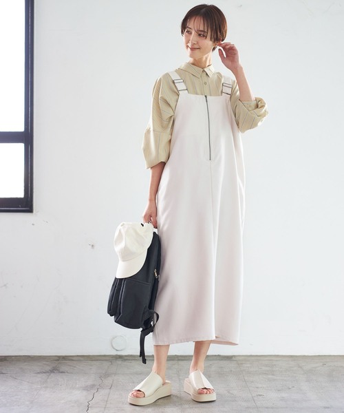 LEPSIM（レプシィム）の「サラキレポンチョ長袖シャツ　163572（シャツ/ブラウス・レディース・ブルー系その他/オレンジ/グレー系その他/ブルー/ホワイト/ベージュ系その他・FREE）」の14枚目の写真