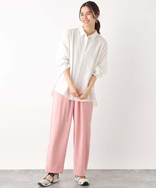 LEPSIM（レプシィム）の「サラキレポンチョ長袖シャツ　163572（シャツ/ブラウス・レディース・ブルー系その他/オレンジ/グレー系その他/ブルー/ホワイト/ベージュ系その他・FREE）」の18枚目の写真