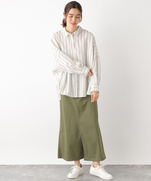 LEPSIM（レプシィム）の「サラキレポンチョ長袖シャツ　163572（シャツ/ブラウス・レディース・ブルー系その他/オレンジ/グレー系その他/ブルー/ホワイト/ベージュ系その他・FREE）」の20枚目の写真