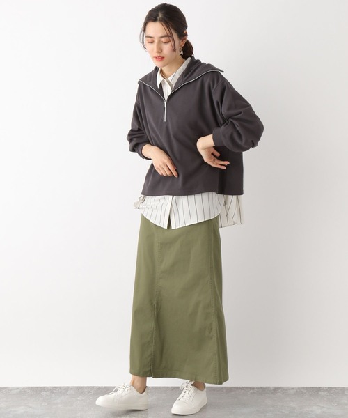 LEPSIM（レプシィム）の「サラキレポンチョ長袖シャツ　163572（シャツ/ブラウス・レディース・ブルー系その他/オレンジ/グレー系その他/ブルー/ホワイト/ベージュ系その他・FREE）」の21枚目の写真