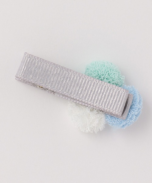 petit main(プティマイン)の「ポンポンヘアクリップ(その他ヘアアクセサリー・キッズ・ライトピンク/ライトグリーン・FREE)」の3枚目の写真