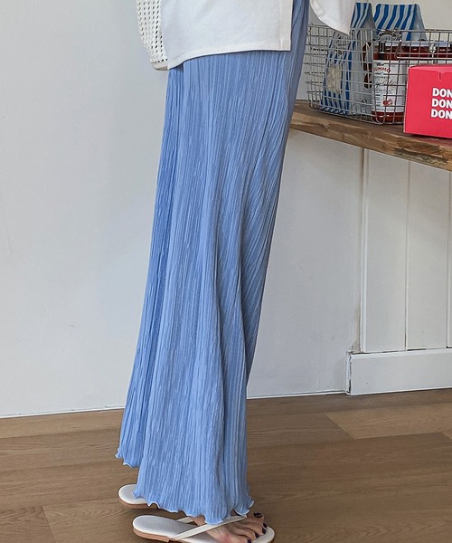 fd style（エフディ スタイル）の「ピアノプリーツバンディングパンツ（その他パンツ・レディース・LT.Blue/PINK/Black/Beige・FREE）」の9枚目の写真