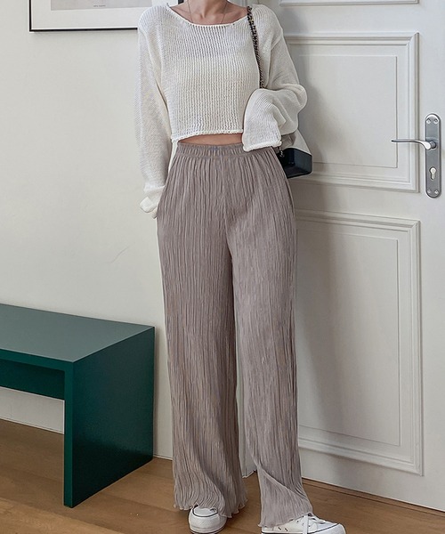 fd style（エフディ スタイル）の「ピアノプリーツバンディングパンツ（その他パンツ・レディース・LT.Blue/PINK/Black/Beige・FREE）」の10枚目の写真
