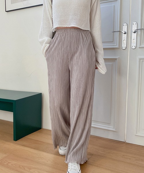 fd style（エフディ スタイル）の「ピアノプリーツバンディングパンツ（その他パンツ・レディース・LT.Blue/PINK/Black/Beige・FREE）」の7枚目の写真