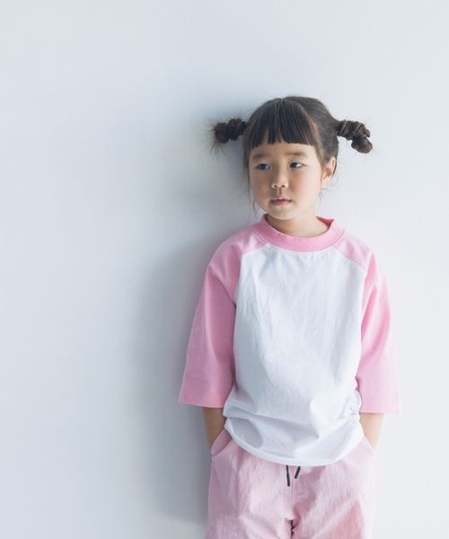 LOWRYS FARM（ローリーズファーム）の「ラグランＢＩＧＴシャツ　190329（Tシャツ/カットソー・キッズ・ブラック/ピンク/ブルー・110cm/120cm/130cm/140cm/150cm）」の3枚目の写真