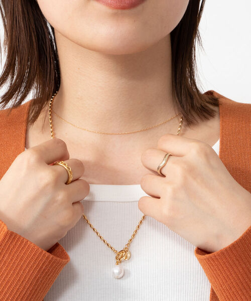 NOLLEY’S（ノーリーズ）の「パールトップマンテルネックレス（ネックレス・レディース・ゴールド・FREE）」の7枚目の写真